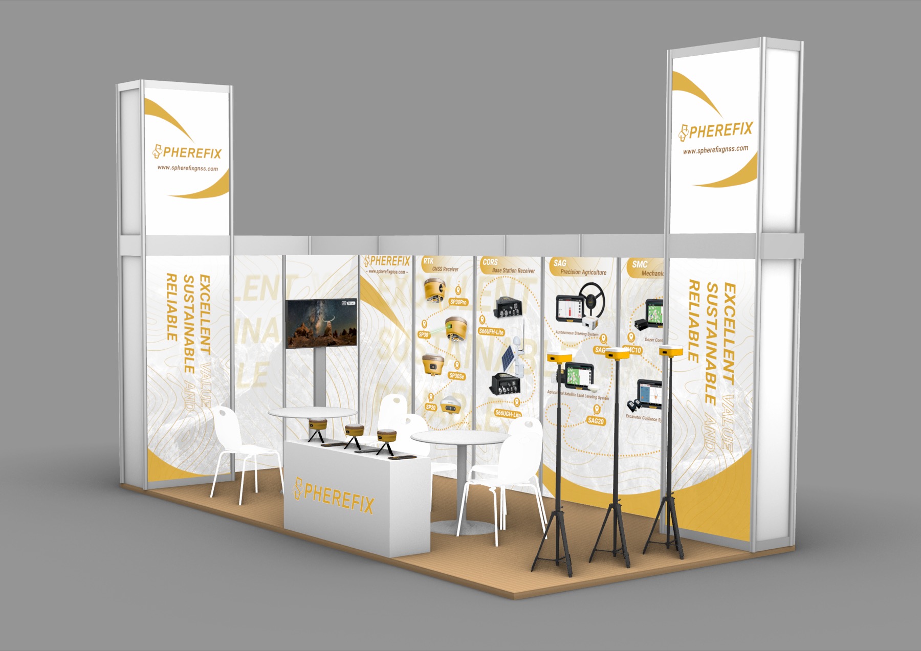 Spherefix exhibition booth concept
